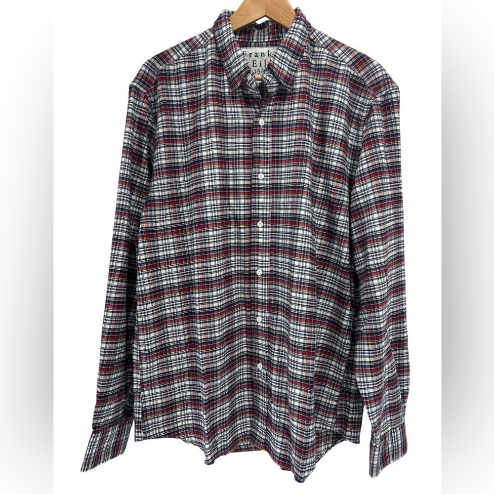 Frank & Eileen Finbar Cotton Plaid Button Down Long Sleeve Shirt - Large